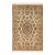 Shabby Chic Medallion 1990's Pak-Persian Beige/Pink Wool Rug - 4'1'' X 6'2'' For Sale