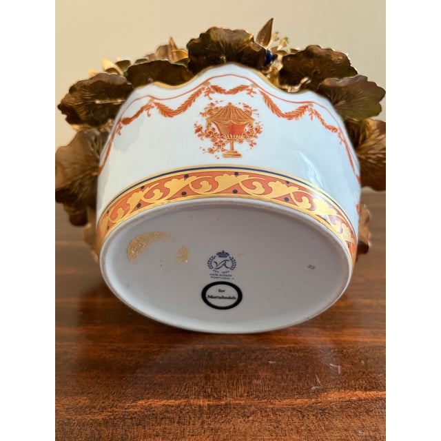 1970s Fleurs Des Siècles Enamel Flower Bouquet by Vista Alegre for Mottahedeh For Sale - Image 10 of 10