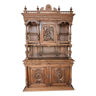Antique French Renaissance Revival Huntsman Buffet or Server For Sale