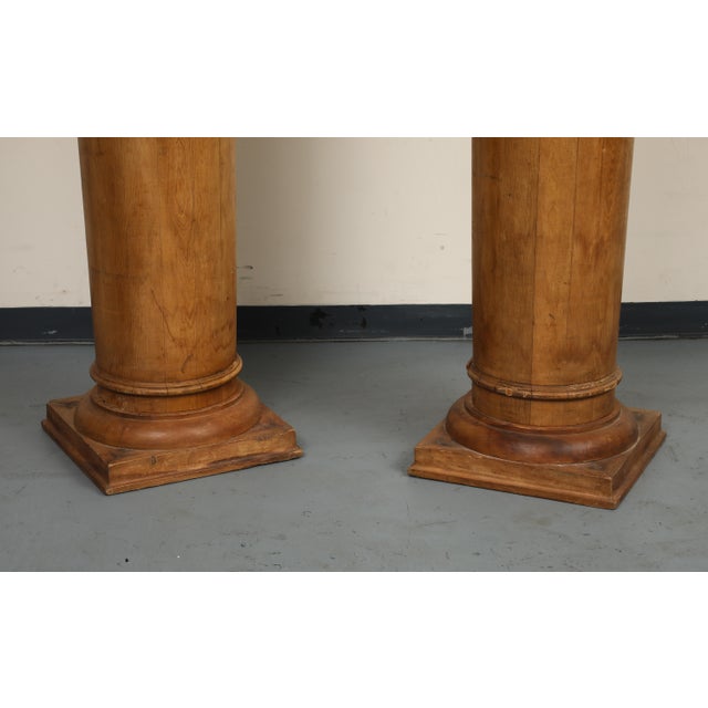 Pair of Tall Fluted Decorative Wood Columns, C. 1930 For Sale - Image 13 of 13