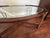 Brown Vintage Faux Bamboo Style Burl Wood, Brass & Glass Coffee Table For Sale - Image 8 of 14