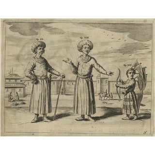 Athanasius Kircher, The Tangut People in China, 1660, Print For Sale