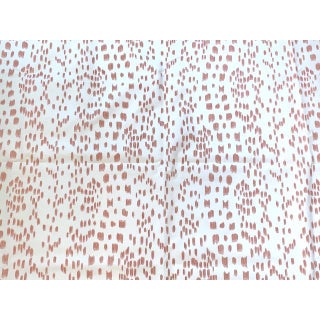 Brunschwig and Fils' "Les Touches" Fabric Tangerine For Sale