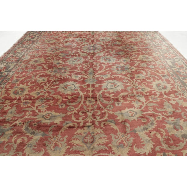 Traditional Oversized Antique 20th Century Spanish Rug With Rich Floral Vinery - Rug & Kilim For Sale - Image 3 of 7