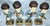 Ceramic Vintage Beatles Bobble Head Figurines and Bag, Set of 4 For Sale - Image 7 of 12
