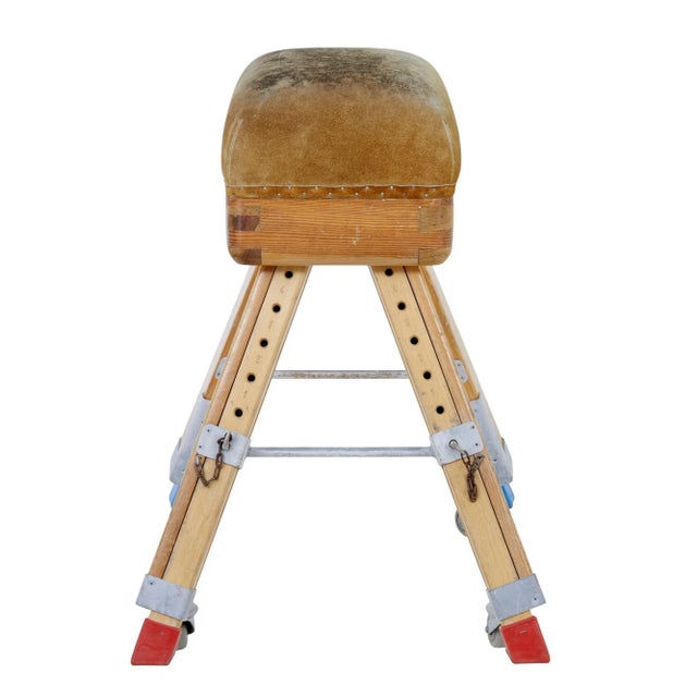 1950s Mid-Century Swedish Pine Gym Horse, 1950s For Sale - Image 5 of 9