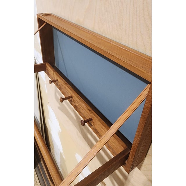 Mid-Century Modern Mid 20th Century Danish Wall Mount Folding Valet by Adam Hoff and Poul Østergaard For Sale - Image 3 of 13