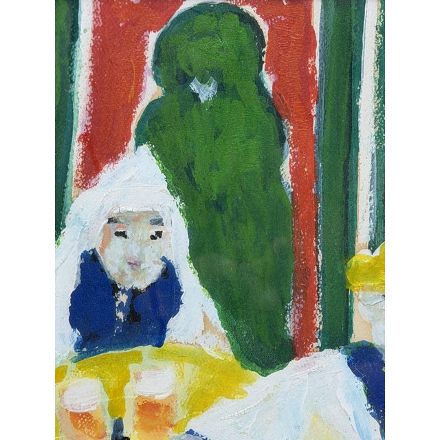 Mohamed Hamri Moroccan Modernist Folk Art Painting, the Unique Singer, 1977 For Sale - Image 10 of 18
