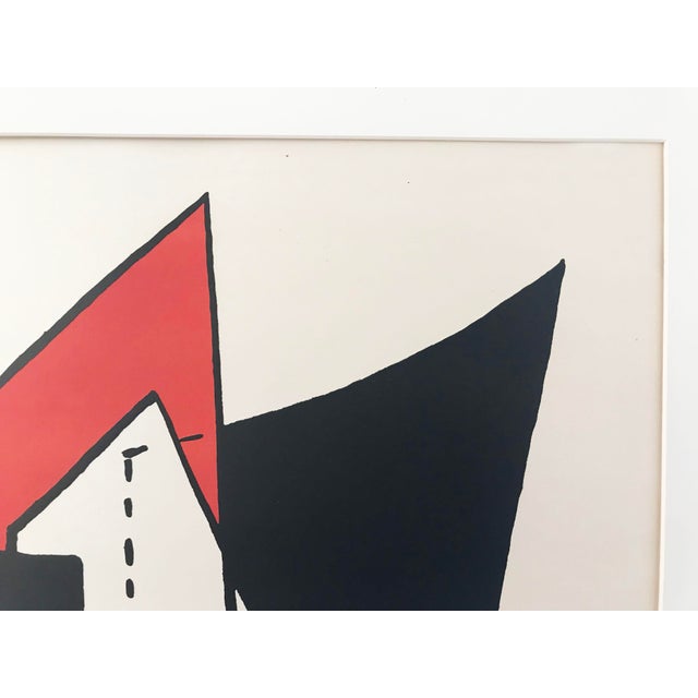 Abstract Abstract Alexander Calder "Stabile Ii" Lithograph for Dèrriere Le Miroir 1976 For Sale - Image 3 of 13