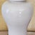 Vintage American Ivory Glazed Ceramic Table Lamp With Brass Base and Embossed Bell Shade For Sale - Image 9 of 18
