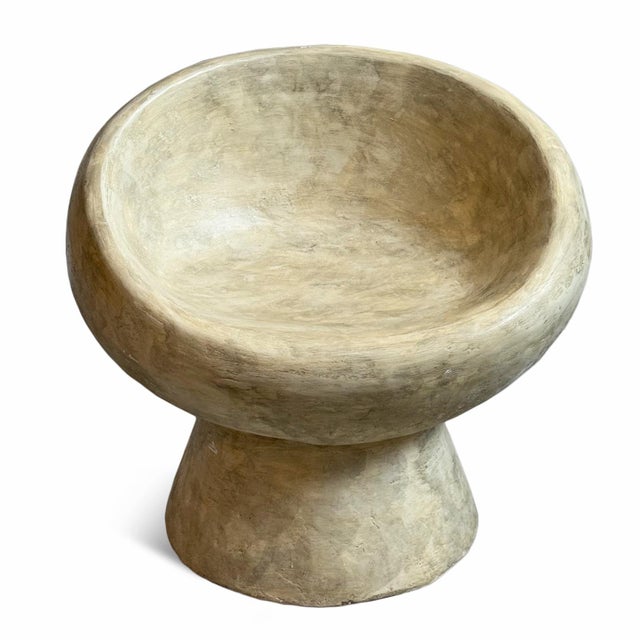 Outdoor Cement Scoop Chair For Sale In Los Angeles - Image 6 of 7