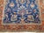 Blue Antique Zabihi Collection Royal Blue Mohajeran Persian Sarouk Rug - 7'1" x 10'6" For Sale - Image 8 of 9