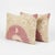 Embroidered Suzani Lumbar Pillow Cover 16'' X 24'' - Set of Two For Sale - Image 4 of 5