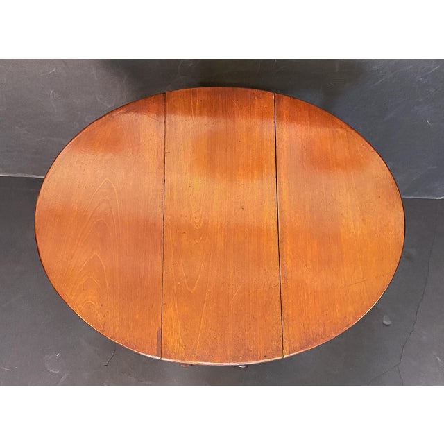 English Sutherland Drop-Leaf Table of Mahogany Upon Turned Bobbin Legs For Sale - Image 9 of 9