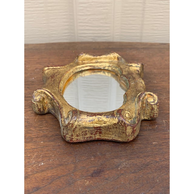 Italian Florentine Baroque Gold Giltwood Wall Mirror For Sale - Image 10 of 12