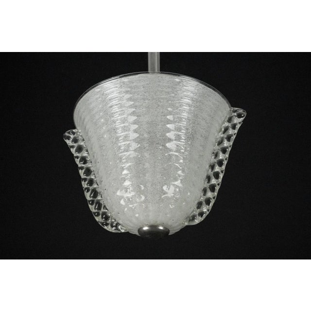 Art Deco Pendant in Pulegoso Murano Glass by Ercole Barovier, 1940s For Sale - Image 7 of 18