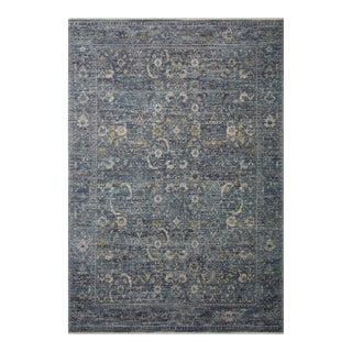 Jean Stoffer x Loloi Bradbury Ocean / Gold 10'-0" x 14'-0" Area Rug For Sale