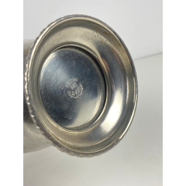 Silver Art Deco Pewter Ice Bucket, France, 1920 For Sale - Image 8 of 9