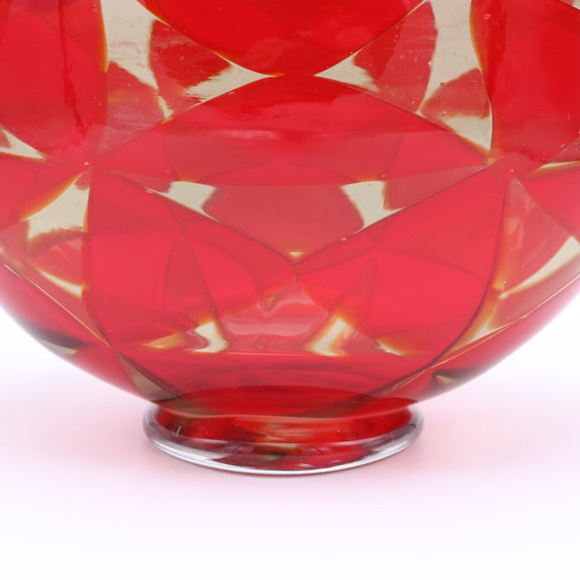 Ercole Barovier "Intariso" Art Glass Vase by Ercole Barovier For Sale - Image 4 of 10