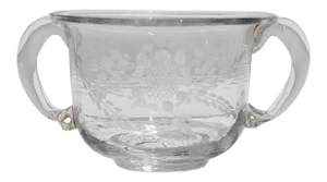 18th Century Antique Hand-Blown Glass Small Cup