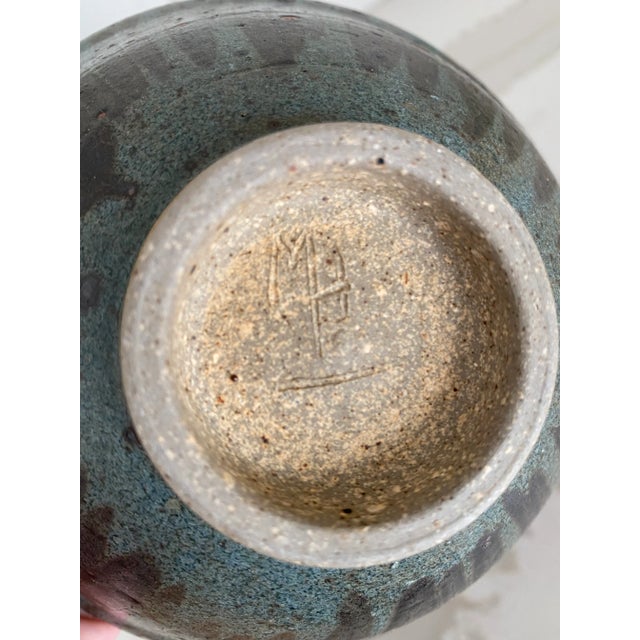 Mid-Century Modern Vintage Artist Mark Hansen Hand Decorated Studio Bowl Pottery For Sale - Image 3 of 7