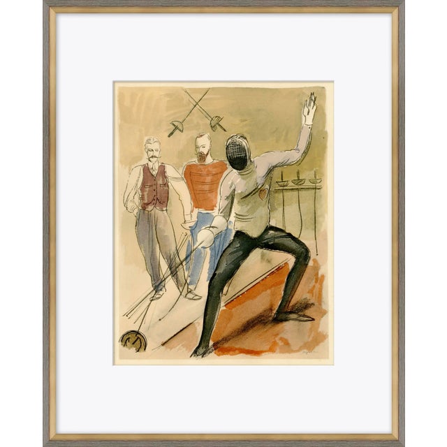 Sports & Activities: Fencing, Framed Art Print MATERIALS: Archival Giclee Print. High quality materials and craftsmanship....
