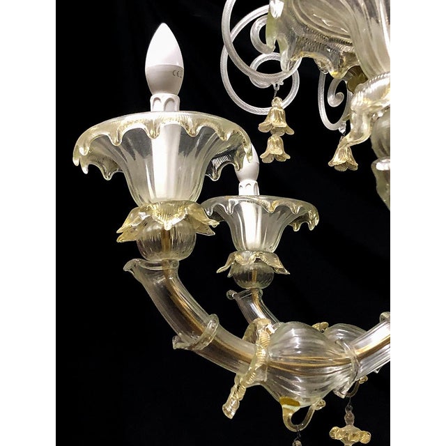 Murano Glass Chandelier, 1950s For Sale - Image 6 of 8