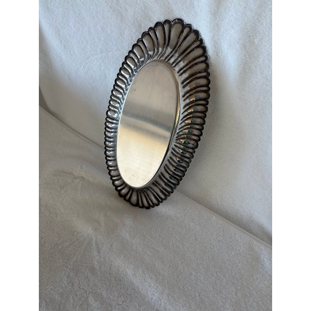 Mid 20th Century Mid 20th Century Sterling Silver Oval Dish For Sale - Image 5 of 6