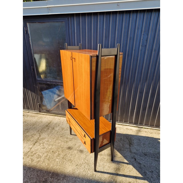 1950s Vintage Burl Bookcase, 1970s For Sale - Image 5 of 17