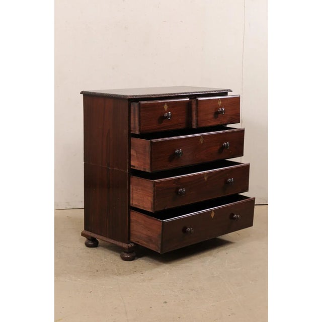 Antique British Colonial Rosewood Chest For Sale - Image 10 of 12