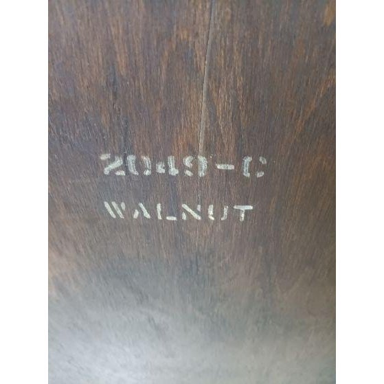 1950s Walnut Antique Chest of Drawer 5 Drawer on Wheels Dark Tone For Sale - Image 5 of 8