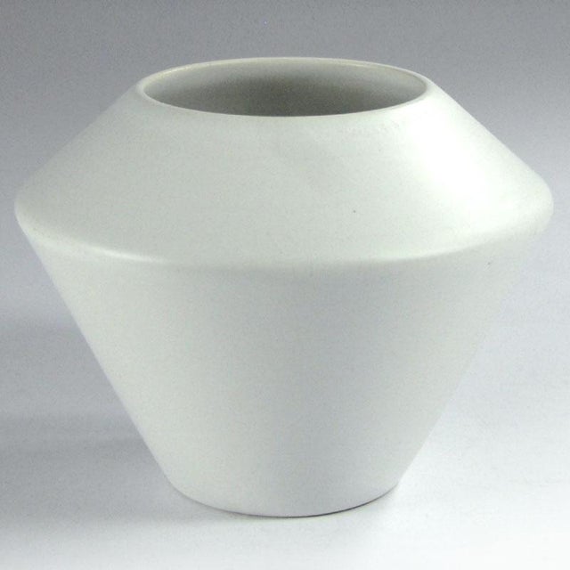 An impressive, postmodernist vase made of ceramic, manufactured by ASA. It is finished with a semi-matt glaze in an...