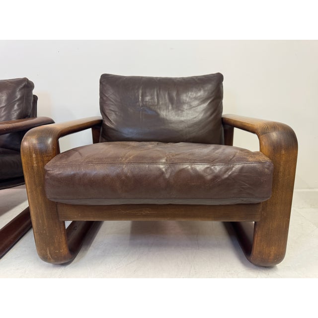 Wood Hombre Lounge Chairs by Burkhard Vogtherr for Rosenthal, 1970s, Set of 2 For Sale - Image 7 of 17