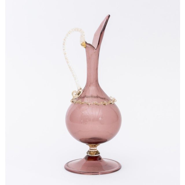 Mid 20th Century Two Murano Gold-Flecked Glass Vessels For Sale - Image 5 of 14
