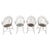Painted Iron Garden Chairs, 1950s, Set of 4 For Sale - Image 10 of 10