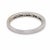 Modern Vintage Diamond 14k White Gold Half Eternity Band, Size 6.5 For Sale - Image 3 of 7