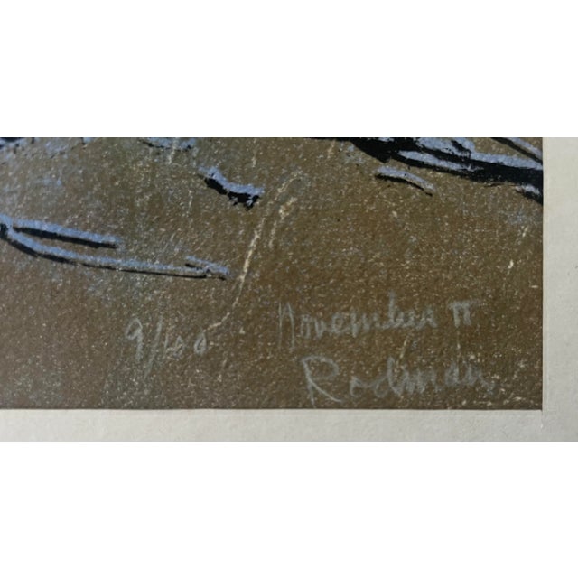 Franz Kline Vintage Original Abstract Lithograph Organic Modern 80s For Sale - Image 4 of 11