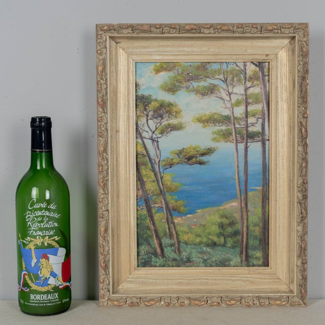 Mid-Century Modern French Mid Century Côte d'Azur Painting For Sale - Image 3 of 5