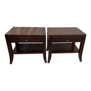 A. Rudin Walnut Night Stands - Set of 2 For Sale