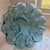 Vintage Sculptural Aqua Blue Glass Demijohn Bottle Large MCM Style Art Glass Vase For Sale - Image 14 of 16