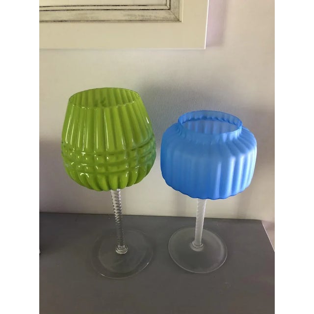 Mid-Century Modern Vintage Goblets, 1960s, Set of 2 For Sale - Image 3 of 8