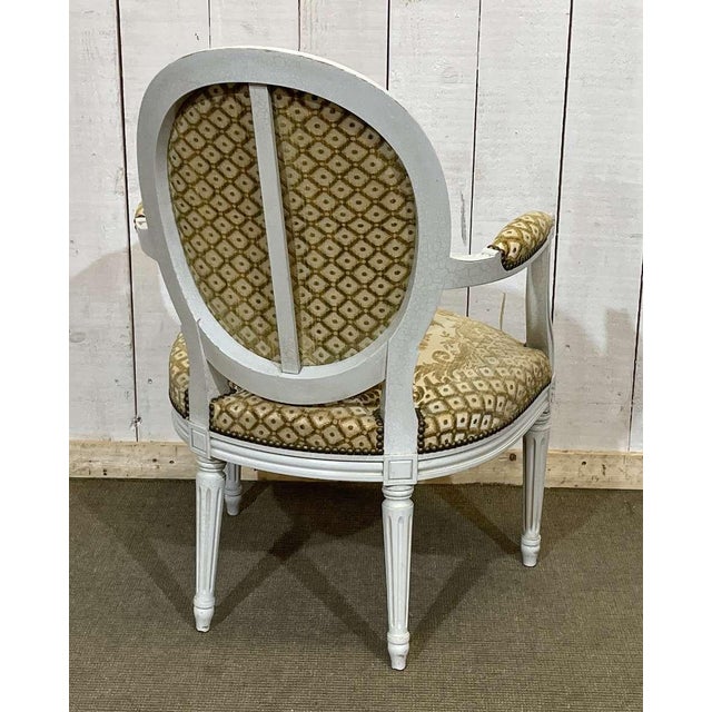 1970s Louis XVI Cabriolet Armchair, 1970s For Sale - Image 5 of 13