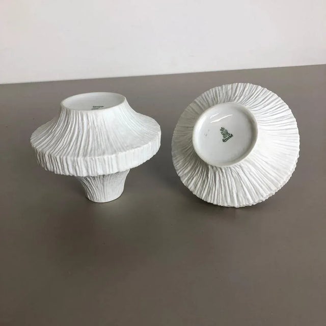 Op Art Porcelain Vases from Heinrich Selb, Germany, 1970s, Set of 2 For Sale - Image 15 of 16