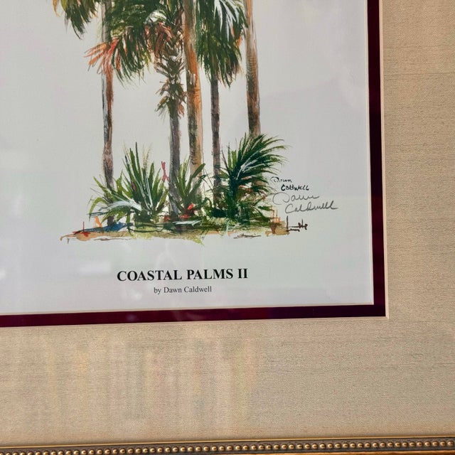 Coastal Palms by Dawn Caldwell Print For Sale In Charleston - Image 6 of 8