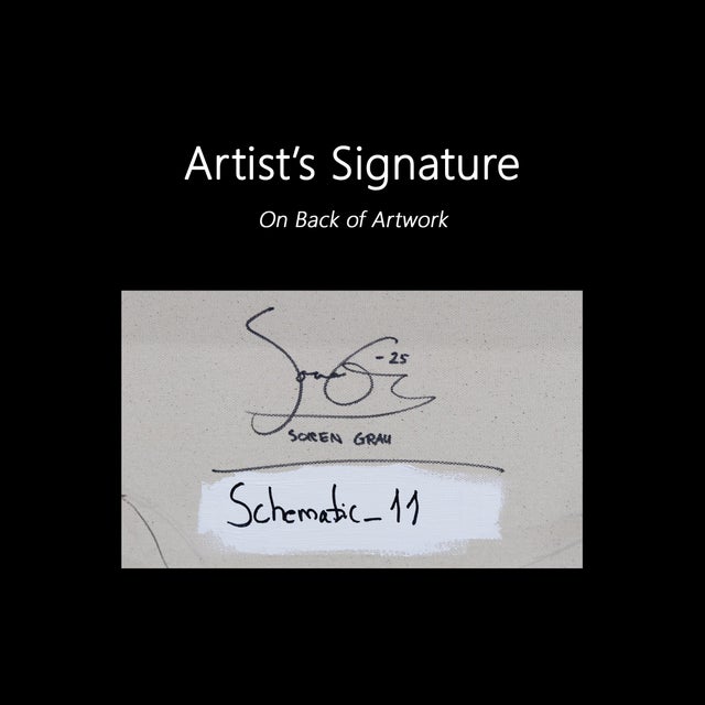Schematic_11 - Original Contemporary Abstract Acrylic Painting on Canvas by Soren Grau For Sale - Image 9 of 9