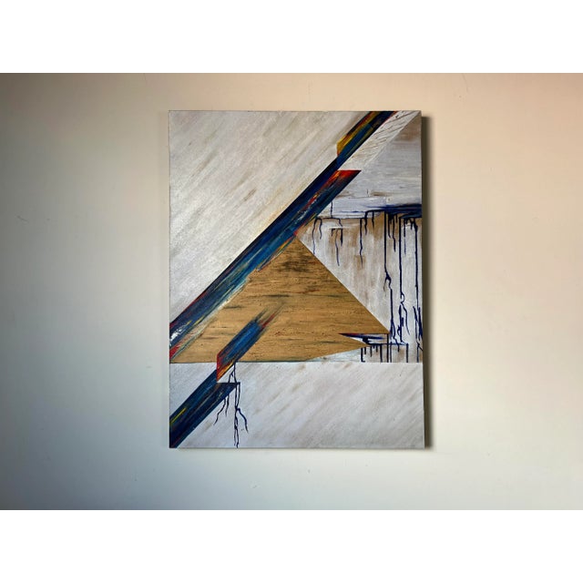 90's B. Chen Killigan " Emergetic Power " Expressionist Abstract Painting For Sale - Image 12 of 12