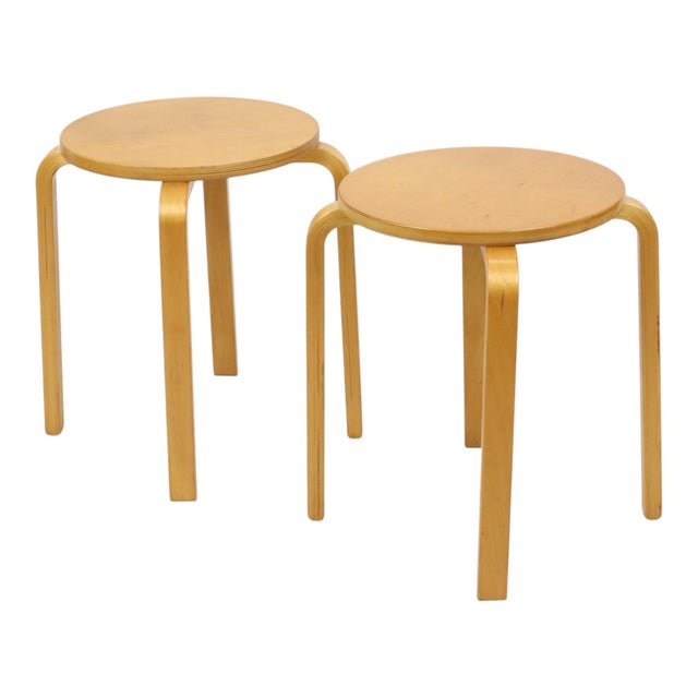 Vintage Frosta Stools in Beech Wood from Ikea, 1990s, Set of 2 For Sale - Image 13 of 18