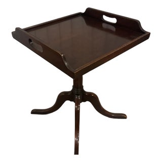 Vintage Imperial Solid Mahogany Tray Table For Sale
