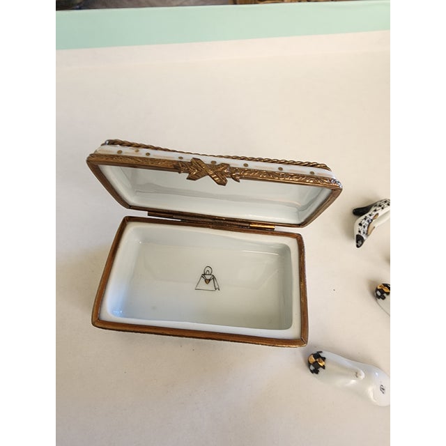 Limoges Porcelain Box Shoe Themed For Sale - Image 4 of 9
