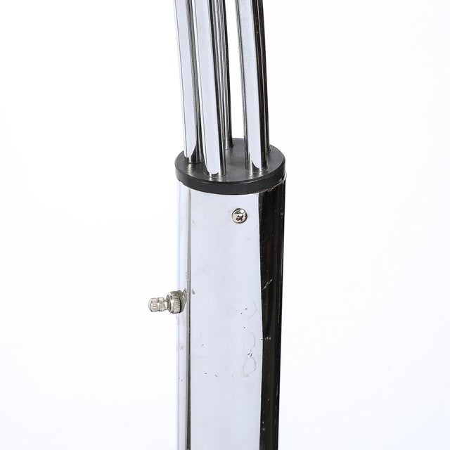 Mid-Century Modernist "Hydra" Articulating Floor Lamp in Chrome and Marble For Sale - Image 12 of 12
